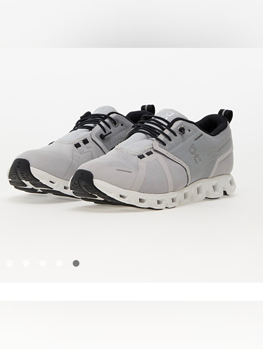 On Cloud Women's Waterproof Breathable Sneakers in Light Gray and Black